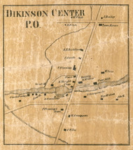 Dickinson Center, New York 1858 Old Town Map Custom Print - Franklin Co.