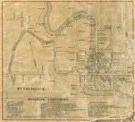 Fort Covington Village, New York 1858 Old Town Map Custom Print - Franklin Co.