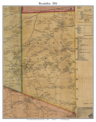 Broadalbin, New York 1856 Old Town Map Custom Print - Fulton Co.