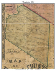 Oppenheim, New York 1856 Old Town Map Custom Print - Fulton Co.