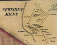 Newkieks Mills, New York 1856 Old Town Map Custom Print - Fulton Co.