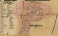 Gloversville, New York 1856 Old Town Map Custom Print - Fulton Co.