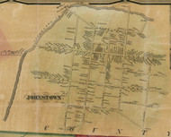 Johnstown Village, New York 1856 Old Town Map Custom Print - Fulton Co.
