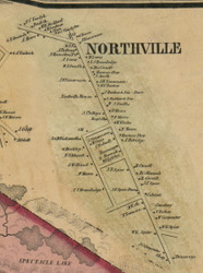 Northville, New York 1856 Old Town Map Custom Print - Fulton Co.