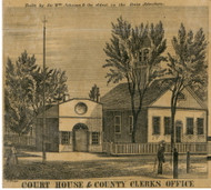 Court House, New York 1856 Old Town Map Custom Print - Fulton Co.