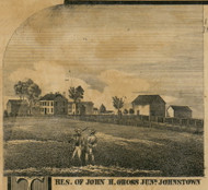 Res. of John H. Gross, New York 1856 Old Town Map Custom Print - Fulton Co.