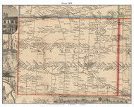Darien, New York 1854 Old Town Map Custom Print - Genesee Co.