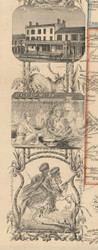 Border - Left Portion 1, New York 1854 Old Town Map Custom Print - Genesee Co.