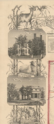 Border - Left Portion 3, New York 1854 Old Town Map Custom Print - Genesee Co.