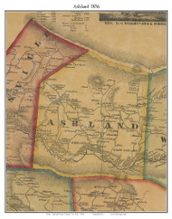 Ashland, New York 1856 Old Town Map Custom Print - Greene Co.