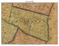 Coxsackie, New York 1856 Old Town Map Custom Print - Greene Co.