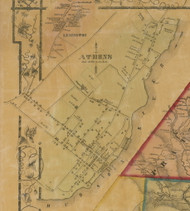 Athens Village, New York 1856 Old Town Map Custom Print - Greene Co.
