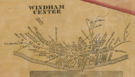 Windham Center, New York 1856 Old Town Map Custom Print - Greene Co.