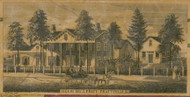 Res. of Hon. S. Pratt, New York 1856 Old Town Map Custom Print - Greene Co.