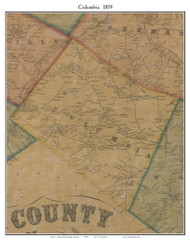 Columbia, New York 1859 Old Town Map Custom Print - Herkimer Co.