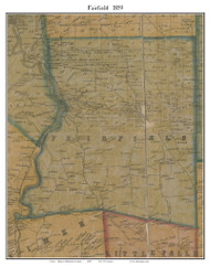 Fairfield, New York 1859 Old Town Map Custom Print - Herkimer Co.