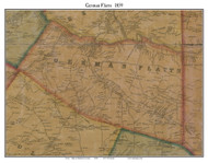 German Flatts, New York 1859 Old Town Map Custom Print - Herkimer Co.