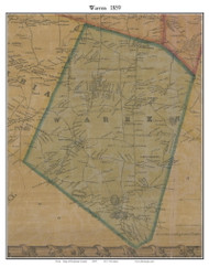 Warren, New York 1859 Old Town Map Custom Print - Herkimer Co.
