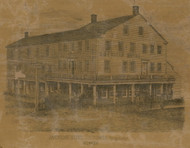 American Hotel, New York 1859 Old Town Map Custom Print - Herkimer Co.