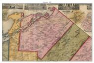 Alexandria, New York 1855 Old Town Map Custom Print - Jefferson Co.