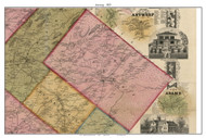 Antwerp, New York 1855 Old Town Map Custom Print - Jefferson Co.