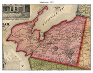 Henderson, New York 1855 Old Town Map Custom Print - Jefferson Co.