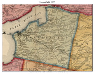 Houndsfield, New York 1855 Old Town Map Custom Print - Jefferson Co.