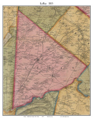 LeRay, New York 1855 Old Town Map Custom Print - Jefferson Co.