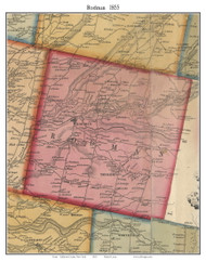 Rodman, New York 1855 Old Town Map Custom Print - Jefferson Co.