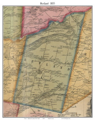 Rutland, New York 1855 Old Town Map Custom Print - Jefferson Co.