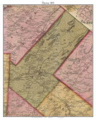 Theresa, New York 1855 Old Town Map Custom Print - Jefferson Co.