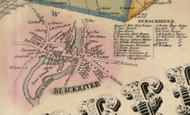 Black River, New York 1855 Old Town Map Custom Print - Jefferson Co.