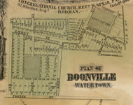 Boonville, New York 1855 Old Town Map Custom Print - Jefferson Co.