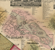 Carthage, New York 1855 Old Town Map Custom Print - Jefferson Co.