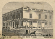 Exchange Block, New York 1855 Old Town Map Custom Print - Jefferson Co.
