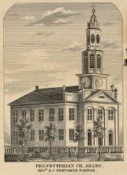 Presbyterian Church, New York 1855 Old Town Map Custom Print - Jefferson Co.