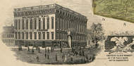 Washington Hall, New York 1855 Old Town Map Custom Print - Jefferson Co.