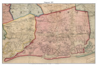 Hempstead, New York 1859 Old Town Map Custom Print - Queens Co.