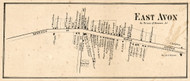 East Avon, New York 1858 Old Town Map Custom Print - Livingston Co.