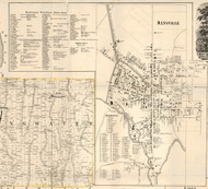 Dansville, New York 1858 Old Town Map Custom Print - Livingston Co.