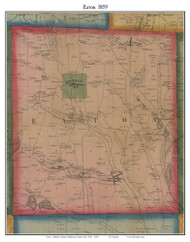 Eaton, New York 1859 Old Town Map Custom Print - Madison Co.
