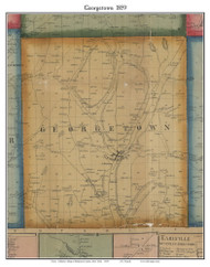 Georgetown, New York 1859 Old Town Map Custom Print - Madison Co.