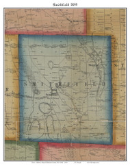 Smithfield, New York 1859 Old Town Map Custom Print - Madison Co.