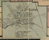 Eaton Village, New York 1859 Old Town Map Custom Print - Madison Co.