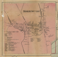 Morrisville, New York 1859 Old Town Map Custom Print - Madison Co.
