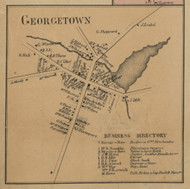 Georgetown Village, New York 1859 Old Town Map Custom Print - Madison Co.