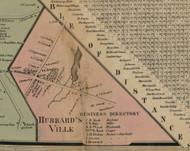 Hubbardsville, New York 1859 Old Town Map Custom Print - Madison Co.