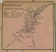 Poolville, New York 1859 Old Town Map Custom Print - Madison Co.