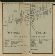 Madison Village, New York 1859 Old Town Map Custom Print - Madison Co.
