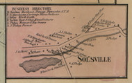 Solsville, New York 1859 Old Town Map Custom Print - Madison Co.